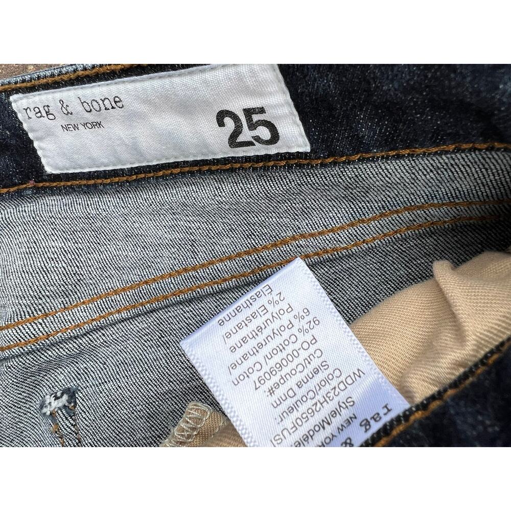 Rag & Bone Cate mid rise ankle skinny jeans size 25x26 - Picture 5 of 6